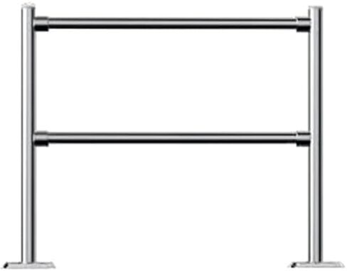 One-Way Traffic Door，Automatic Rebound Swing GateSupermarket Cashier Counter Safety Gate, Spring-Loaded Automatic Swing Door, One-Way Metal Entrance Barrier for Warehouse and Mall ，（Black200 in Kuwait