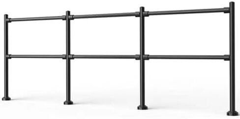 One-Way Traffic Door，Automatic Rebound Swing GateSupermarket Cashier Counter Safety Gate, Spring-Loaded Automatic Swing Door, One-Way Metal Entrance Barrier for Warehouse and Mall ，（Black200 in Kuwait