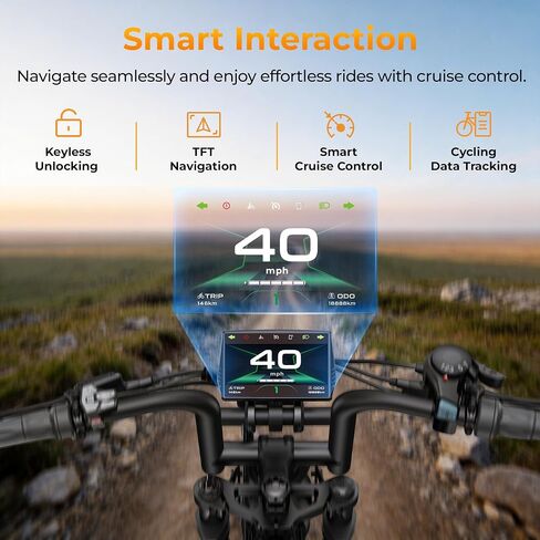 ENGWE M20 3.0 3300W Off-Road Electric Bike—Cruise Control, Speed 40MPH, 60V 40Ah Battery 2h Fast Charging, 180Mile Range, 120Nm of Torque, Hydraulic Brakes and Full Suspension (Black, Dual Battery) in Kuwait