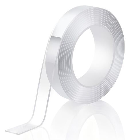 Double Sided Tape Heavy Duty 0.75in×20ft, Nano Tape Double Sided, Removable Traceless Two Sided Adhesive Tape, Clear Mounting Tape Double Sided Tape for Walls, Hanging Picture,Poster,Carpet in Saudi Arabia