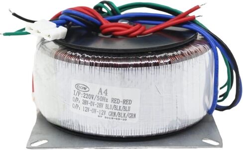 220 فولت إلى مزدوج 28 فولت مزدوج 12 فولت محول رينغ بول 20V22V24V26V30V حلقة عزل فاير بول 18 فولت 280 وات (مزدوج 30 فولت مزدوج 12 فولت) in Kuwait