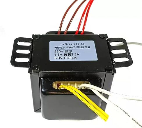 47W ZL664403 50W واحد 250V مزدوج 6.3V المرارة المحول الأمامي الأسلاك النحاسية الثور التدريع الكامل in Kuwait