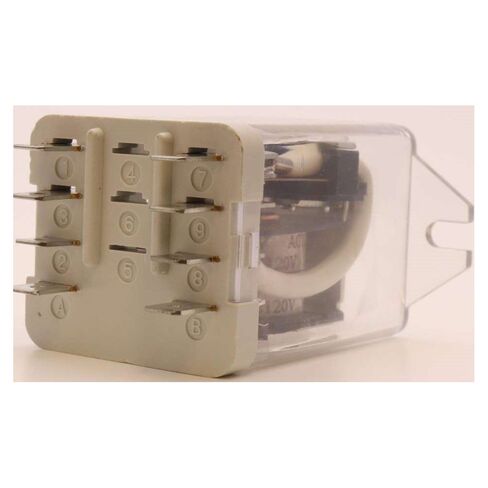 PC740-2C-C3-120A | DPDT 120 AC Coil 40 Amp 250 VAC UL Rated, 2 Pole Ice Cube Power Relay with Top Flange in Kuwait