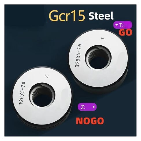 مجموعة واحدة من مقياس حلقة الخيط شبه المنحرف الأمريكي غير القياسي TR 7e TR6-20-TR30(Tr10X2.5 7e T Z، اليد اليمنى) in Kuwait