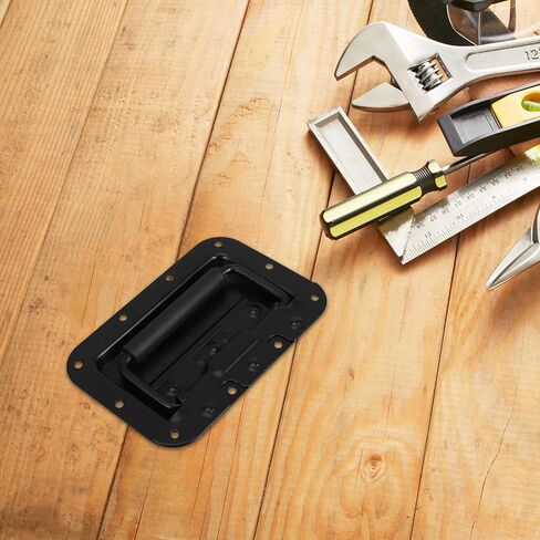 balacoo Spring Loaded Recessed Handle 8mm Metal Grip Handle for Cabinet Door Pull with Padded Grip, Industrial Speaker Box and Chest Hardware Accessories for Heavy-Duty Case and Drawer Use in Kuwait