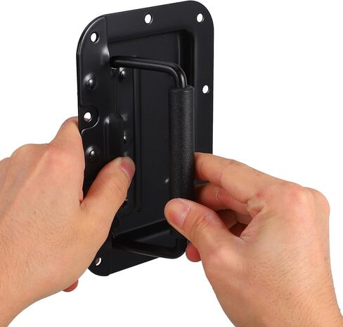 balacoo Spring Loaded Recessed Handle 8mm Metal Grip Handle for Cabinet Door Pull with Padded Grip, Industrial Speaker Box and Chest Hardware Accessories for Heavy-Duty Case and Drawer Use in Kuwait