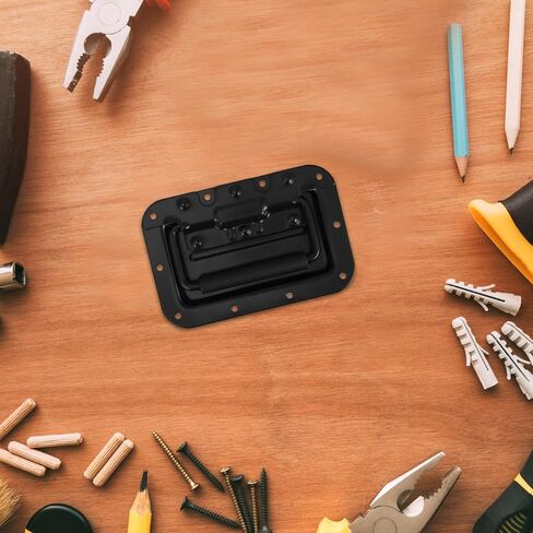 balacoo Spring Loaded Recessed Handle 8mm Metal Grip Handle for Cabinet Door Pull with Padded Grip, Industrial Speaker Box and Chest Hardware Accessories for Heavy-Duty Case and Drawer Use in Kuwait