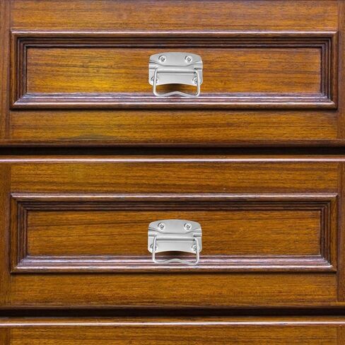 FOMIYES 2pcs Stainless Steel Folding Toolbox Handles Wood Box Loop Pulls Sturdy Metal Drawer Pulls for Industrial Case and Flight Box in Kuwait