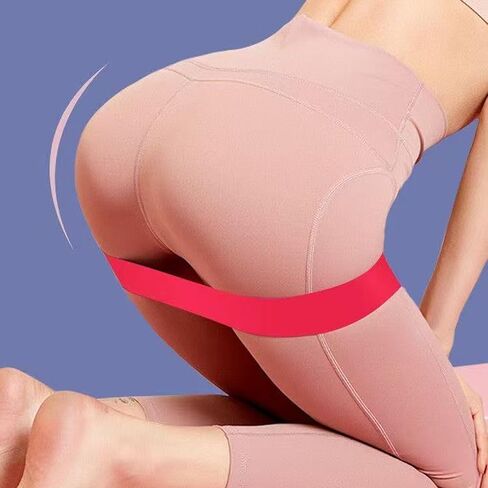 5 Pack Elastic Resistance Bands Set for Hip & Leg Workouts - Multi-Level Loop Exercise Bands for Home Gym, Yoga, Pilates & Strength Training in Kuwait