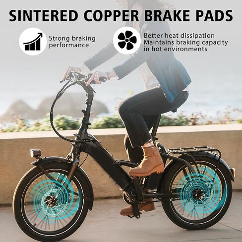 Brake Pads for Lectric XP Trike/Xpeak/Xpress/Xpedition/XP Lite/XP, Sintered Copper-Based Rear Front Disc Brake Pads, Sturdy Durable Electric Bike Brake Pads, E-Bike Accessories for Lectric in Kuwait