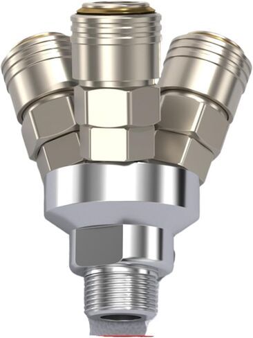 Quick Connector C Self-locking Round Two/Tee; Tee 4 Inch | Selflocking in Kuwait