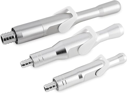 Dental Saliva Ejector Suction Valve Adapters 6 Pack, Universal HVE/SE Tip Adaptor with Strong & Weak Suction Control, Autoclavable Aluminum Dental Suction Valves for Dental Clinic Lab in Kuwait