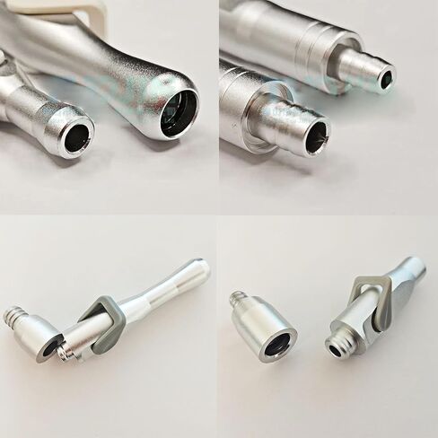 Dental Saliva Ejector Suction Valve Adapters 6 Pack, Universal HVE/SE Tip Adaptor with Strong & Weak Suction Control, Autoclavable Aluminum Dental Suction Valves for Dental Clinic Lab in Kuwait