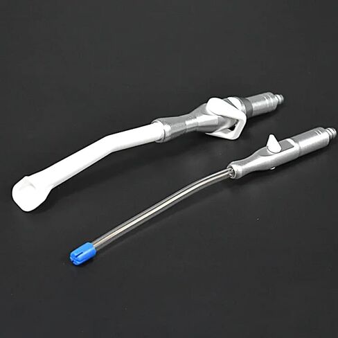 Dental Saliva Ejector Suction Valve Adapters 6 Pack, Universal HVE/SE Tip Adaptor with Strong & Weak Suction Control, Autoclavable Aluminum Dental Suction Valves for Dental Clinic Lab in Kuwait