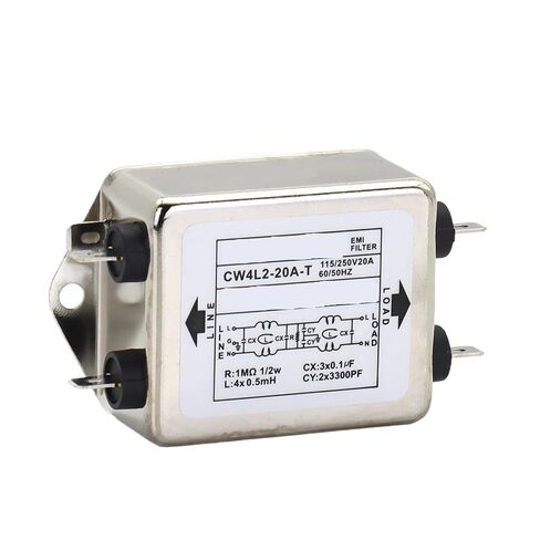 CW4L2-20A-T مرشح الطاقة EMI مرحلة واحدة CW4L2-10A -T CW4L2-6A -T AC 115V / 250V 20A 50/60 هرتز (CW4L2-T، 20A) in Kuwait