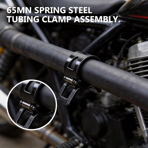 20PCS 1/4" ID 6mm Spring Band Hose Clamps Assortment Kit, Auto Fastener Assortment Kit, Hose Fuel Silicone Vacuum Sleeving Hose Clamp, Constant Tension Steel Clamps for Auto Fuel Lines (14MM) in Kuwait