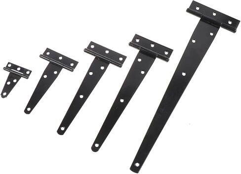 Black Paint T Shape Triangle Hinge Cabinet Shed Gate Hinges Hardware 1Pcs(A1) in Kuwait
