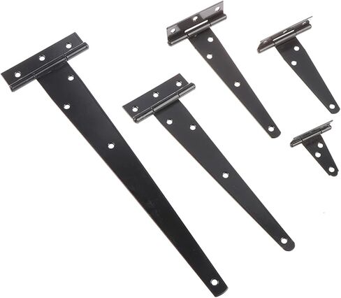 Black Paint T Shape Triangle Hinge Cabinet Shed Gate Hinges Hardware 1Pcs(A1) in Kuwait