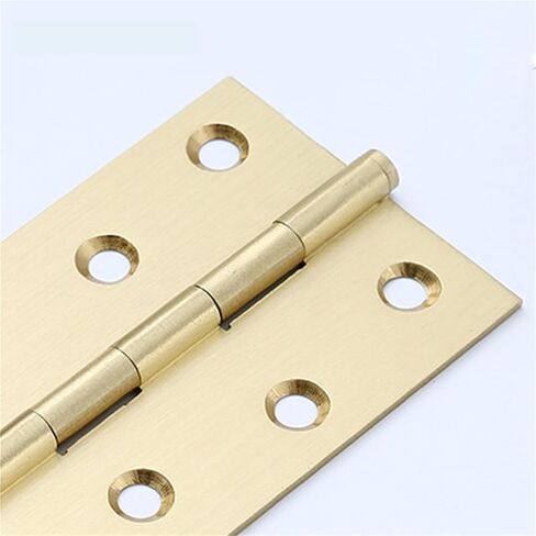 Hinge Furniture Cabinets Brass Doors Windows and Silent Flat Head Hinges 1Pcs(50mm-Mate) in Kuwait