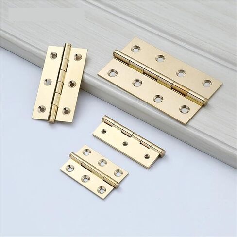 Hinge Furniture Cabinets Brass Doors Windows and Silent Flat Head Hinges 1Pcs(50mm-Mate) in Kuwait