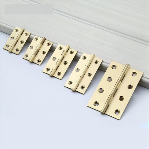 Hinge Furniture Cabinets Brass Doors Windows and Silent Flat Head Hinges 1Pcs(50mm-Mate) in Kuwait