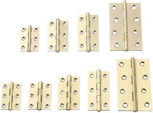 Hinge Furniture Cabinets Brass Doors Windows and Silent Flat Head Hinges 1Pcs(50mm-Mate) in Kuwait