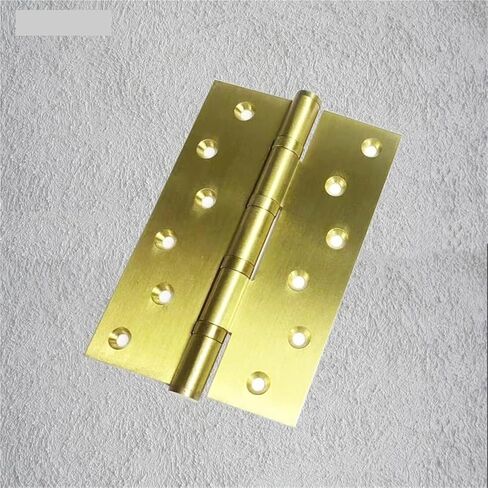 5/6 Inch Solid Brass Heavy Wood Door Hinge Fittings Duty 1Pcs(1pc Copper Color,5 inch 128mm) in Kuwait
