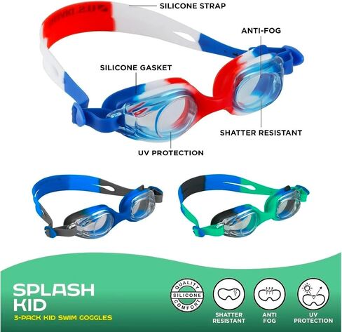 U.S.Divers Splash Kid Swim Goggles 3 packs in Kuwait