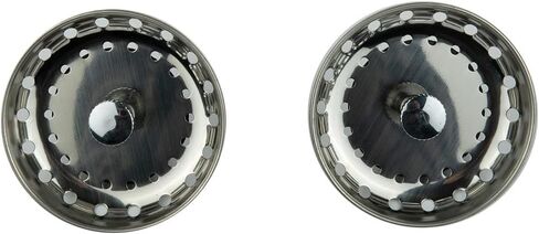 Stainless Steel Kitchen Sink Strainer and Stopper Basket, 2-Pack Drain Plug with Rubber Seal to Prevent Food Clogs, Silver in Kuwait