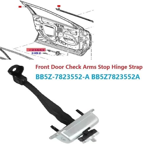 Auto Door Hinge Compatible with Explorer 2011-2019 Bb5Z-7823552-A Front Door Check Hinge Strap Car Door Stop Limit Rod Assembly Bb5Z7823552A in Kuwait