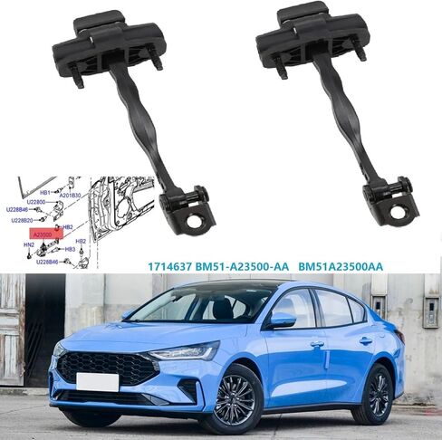 Auto Door Hinge Compatible with Focus 2012-2018 Bm51A23500Aa Left Right Front Door Check Stop Hinge Strap Limiter Assembly 1714637 Bm51-A23500-Aa in Kuwait