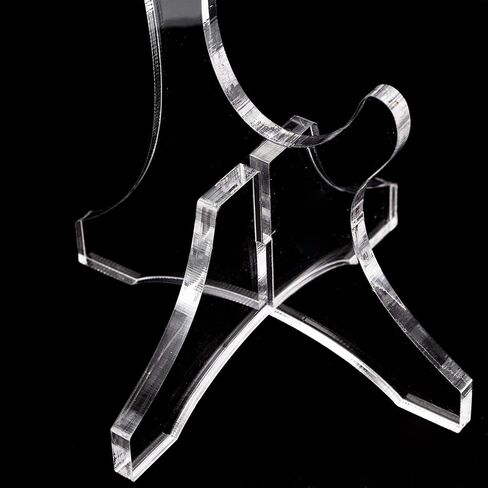 Acrylic 2-tier Flute Display Stand Vertical Flute Holder Rack Desktop Clarinet Display Organizer for Home Office in Kuwait
