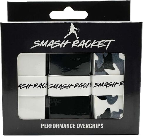 Pro Overgrips 3 Pack – Tennis Racket Grip Tape – Sweat-Wicking, Non-Slip Replacement Overgrip – White, Black, Camo, Multi in Kuwait