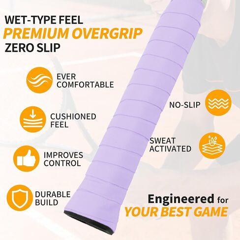 2 Pcs Tennis Racket Grip Tape, Dry Tennis Overgrip Tape, Anti-Slip Absorbent Grip, Racket Overgrip Tape in Kuwait