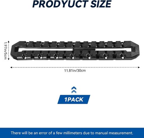 12"Track Mount for YakAttack MightyMount XL 10.5"Usable Kayak Rail Accessory-Universal Kayak and Canoe Rail Accessory Mount Fits for BlackPak Pro & Kayaks Track Systems,Fishing Rod Holders,Cameras,GPS in Kuwait