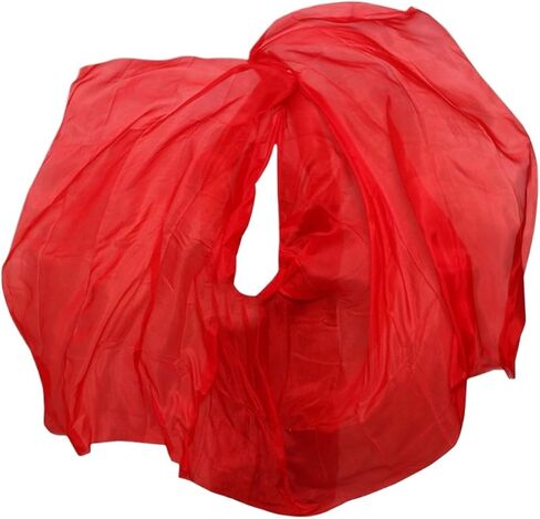 Women's Silk Belly Dance Scarf Belly Dance Silk Veil Gradient Shawl Performance Scarf Hand Made Real Silk Hand Thrown Adult Women For performance competitions(SK034,270x114cm) in Kuwait