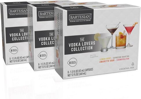 Bartesian 24-Pack Rum Lovers Favorites Collection for Cocktail Machine – Home Bar Mixology Cocktails Mix Pod Capsule Set To Use With the Cocktail Drink Maker Machine in Saudi Arabia