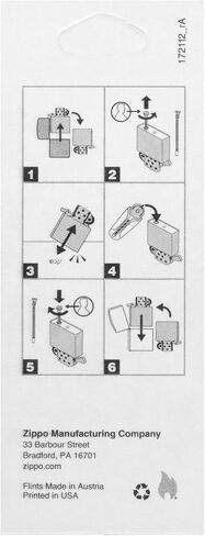 Zippo 2406N(576) Flints, 1 card of 6 flints in Saudi Arabia