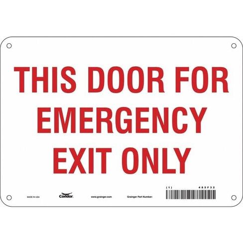Safety Sign,7 in x 10 in,Aluminum in Kuwait