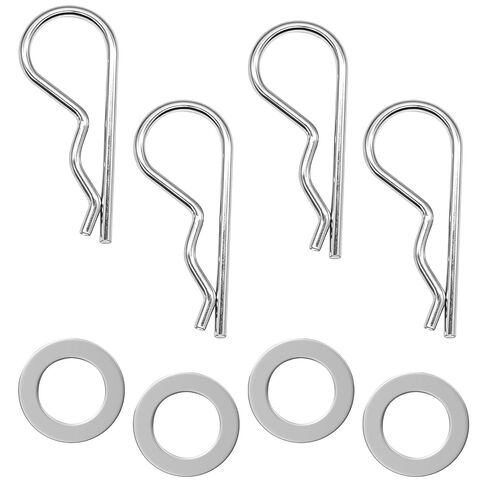 8Pcs GX26085 Spring Locking Pin Parts, Cotter Hitch Pins Clip Mower Replacement Clevis Pins Kit for Riding Lawn Tractor, Compatible with John Deere 100 Series D105 D110 L110 LA105 LA115, with Washer in Kuwait