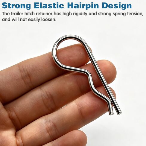 8Pcs GX26085 Spring Locking Pin Parts, Cotter Hitch Pins Clip Mower Replacement Clevis Pins Kit for Riding Lawn Tractor, Compatible with John Deere 100 Series D105 D110 L110 LA105 LA115, with Washer in Kuwait