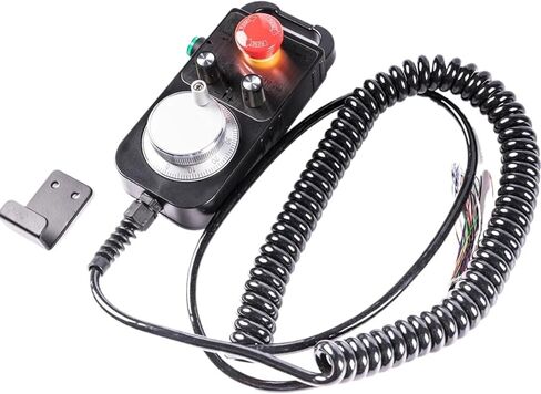 NC Pulse Generator 4/6 Axis MPG Pendant Handwheel with Emergency Stop, manual pulse generator(5-24V AB 100PPR) in Saudi Arabia