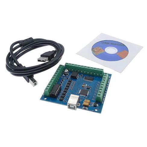 Green 4 axis 100KHz USB Interface Board Motion Control Card + Pendant Handwheel MPG in Saudi Arabia