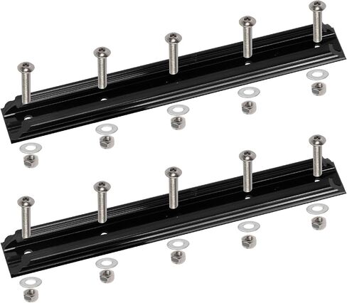 8" x 0.9" GTSL90 Kayak Track Mount, Kayak Rail Track, Kayak Gear Track Fits 1/2" Fishing Rod Holder, Cup Holder, Paddle Holders, Anchor Cleats (5 Holes, 2 Pack) in Kuwait