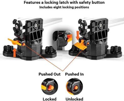 YakAttack SwingArm العارضة | عارضة كاياك قابلة للتعديل مثبتة على المسار مع GearTrac بأربعة جوانب لباحثي الأسماك وحوامل القضبان والكاميرات وأنظمة TracPak | قاعدة محورية، قضيب ألومنيوم مؤكسد | صنع في الولايات المتحدة الأمريكية in Kuwait
