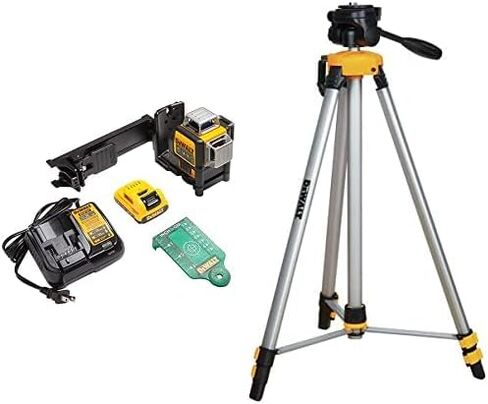 DEWALT DW089LG 12V 3 x 360 Green Beam Battery with DW0881T Laser Tripod in Kuwait