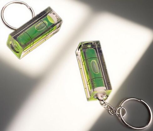 2Pcs Keychain Bubble Spirit Levels - Mini Square Bubble Levels with Ring Hook for Precision Measuring & Portable Leveling in Kuwait