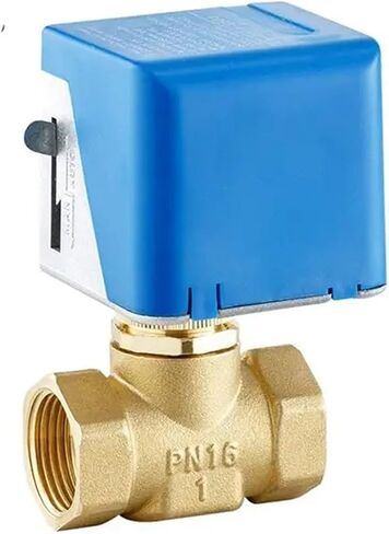 1/2" 3/4" 1" Brass Electric Shut-Off Valve 2 Wire AC220V 2-Way Motorized Stop Globe Valves(1",24VAC) in Kuwait