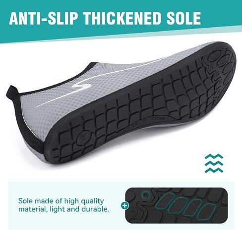 Water Shoes for Women Men Quick-Dry Aqua Socks Swim Beach Barefoot Yoga Exercise Wear Sport Accessories Pool Camping Must Haves Adult Youth Size(GY36 US5.5/4 in Kuwait