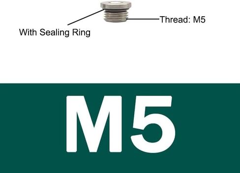 10Pcs Copper Hex Head End Cap Plug Set - M5 Male Thread Pneumatic Fittings for Sealing Applications(10Pcs) in Saudi Arabia
